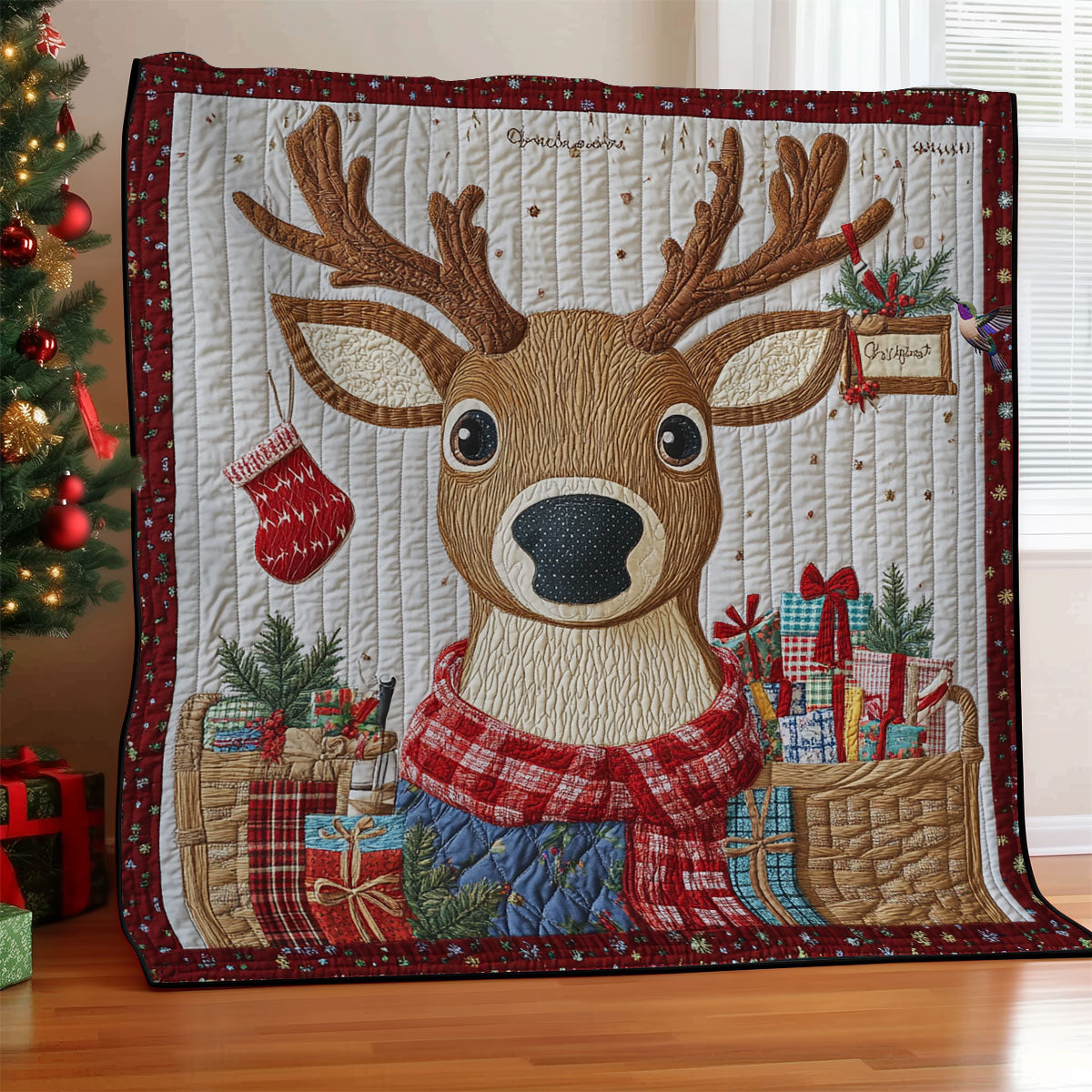 Christmas Reindeer WY1311016CL Quilt