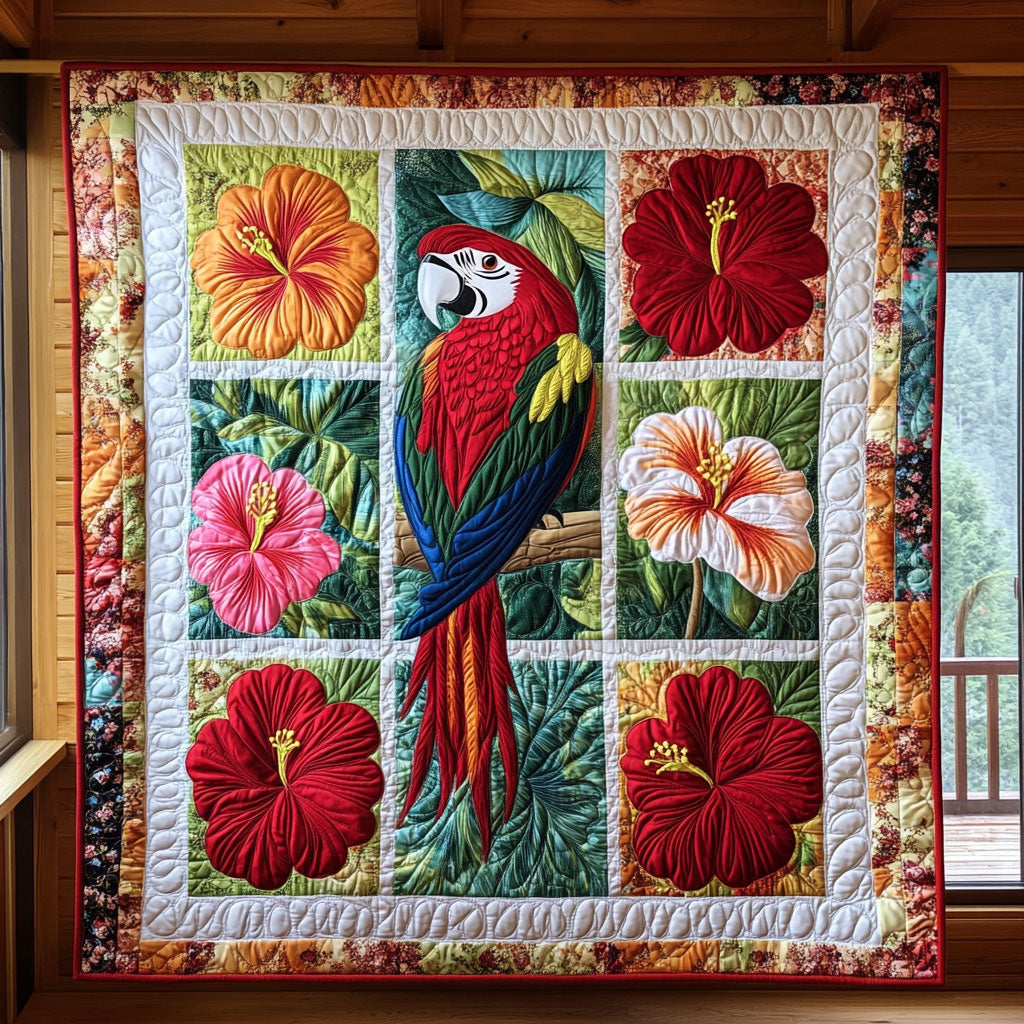 Tropical Parrot CW2808040CL Quilt