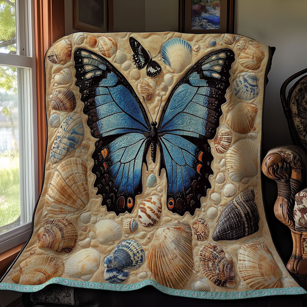 Butterfly In Sand WX1411007CL Quilt