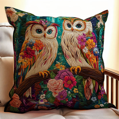 Couple Owl WY1012098CL Quilt Pillow Case