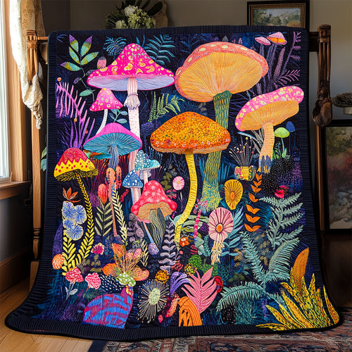 Vibrant Mushroom WX2101053CL Quilt