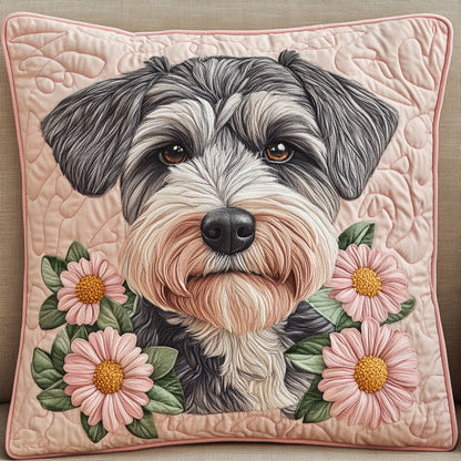 Miniature Schnauzer Dog WT2803032CL Quilt Pillow Case