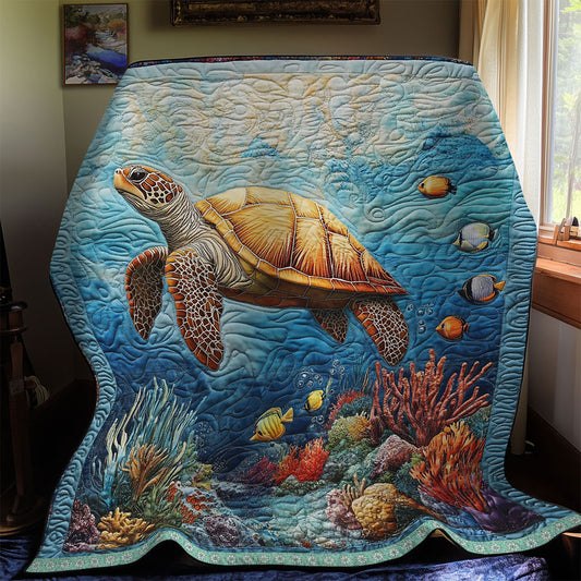 Sea Turtle Fish WT1302008CL Quilt