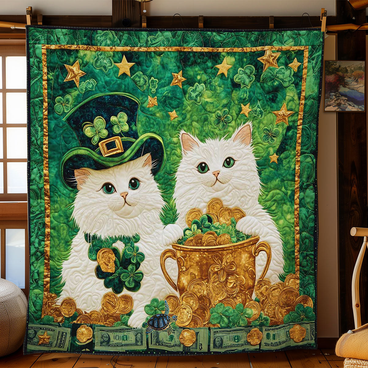 Clover Cat Charm WN1912005CL Quilt