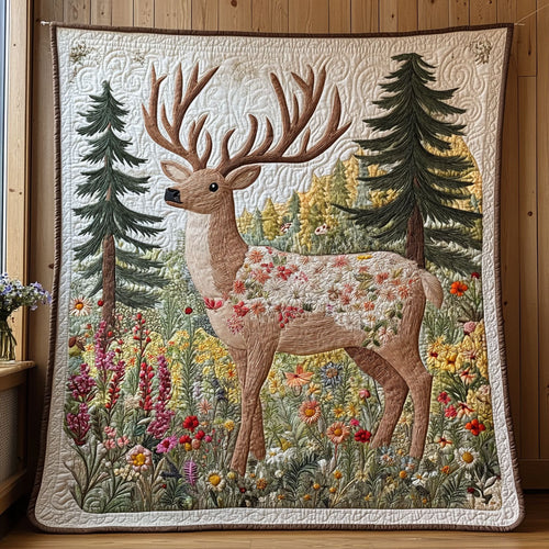 Blooming Deer CW0907004CL Quilt
