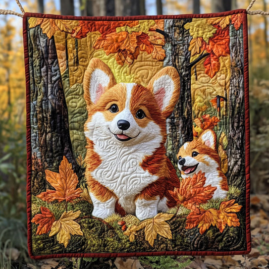 Corgi Puppy Happy WT2402033CL Quilt