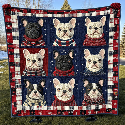 Winter French Bulldog WJ1911029CL Quilt