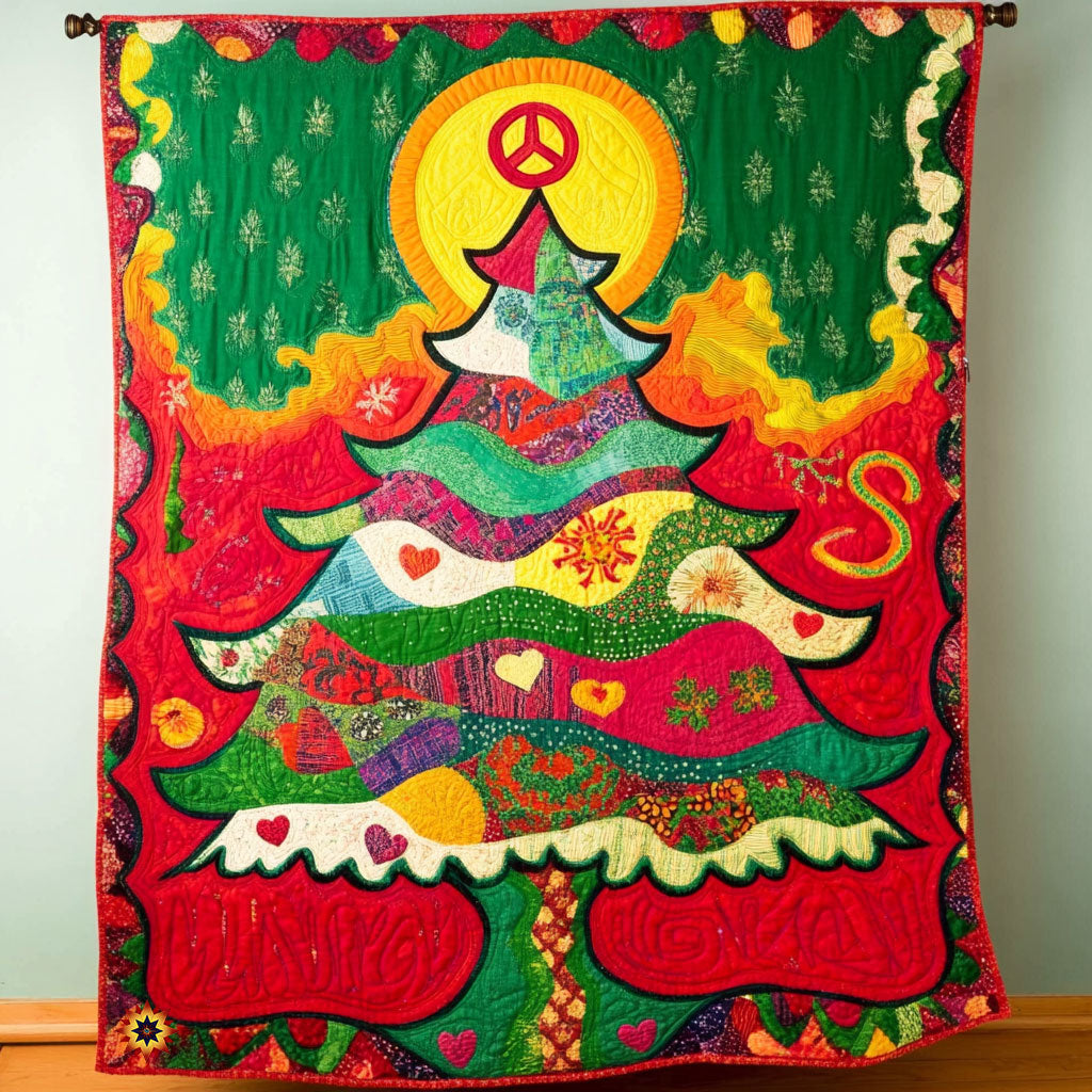 Christmas Tree Hippie WY3110038CL Quilt