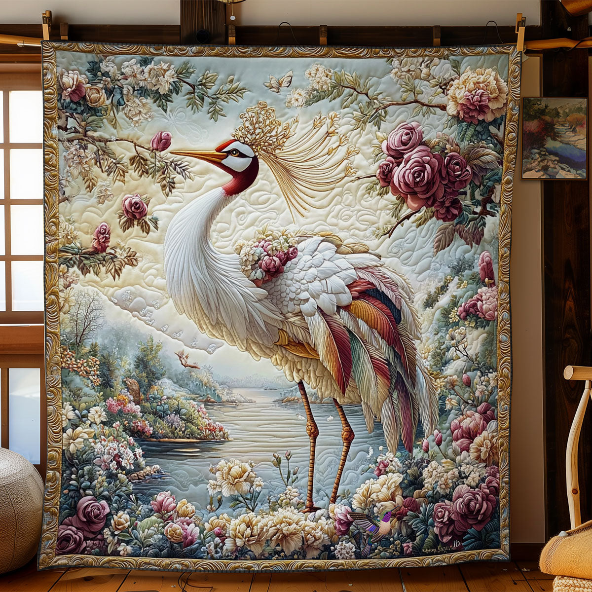 Royal Garden Phoenix WY0911027CL Quilt