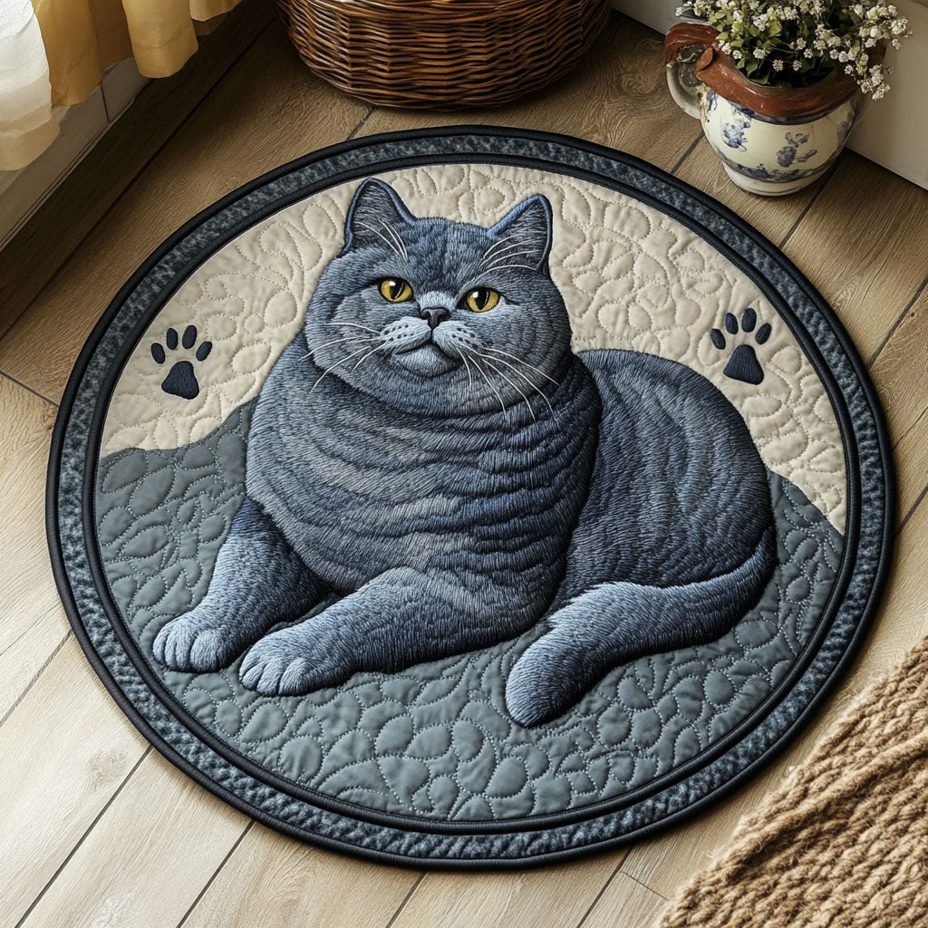 Charming British CP2004166CL Quilted Round Mat