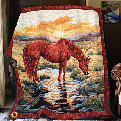 Horse In Sunset WY0312048CL Quilt