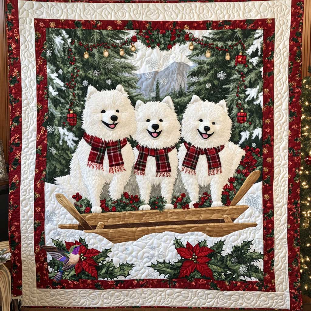 Winter Samoyed Bliss WN2811083CL Quilt