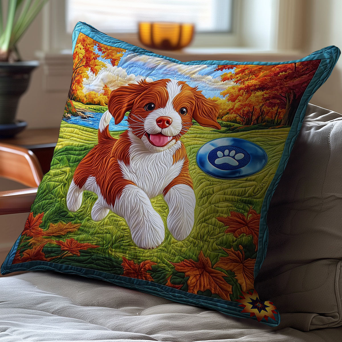 Playing Dog WY0412081CL Quilt Pillow Case
