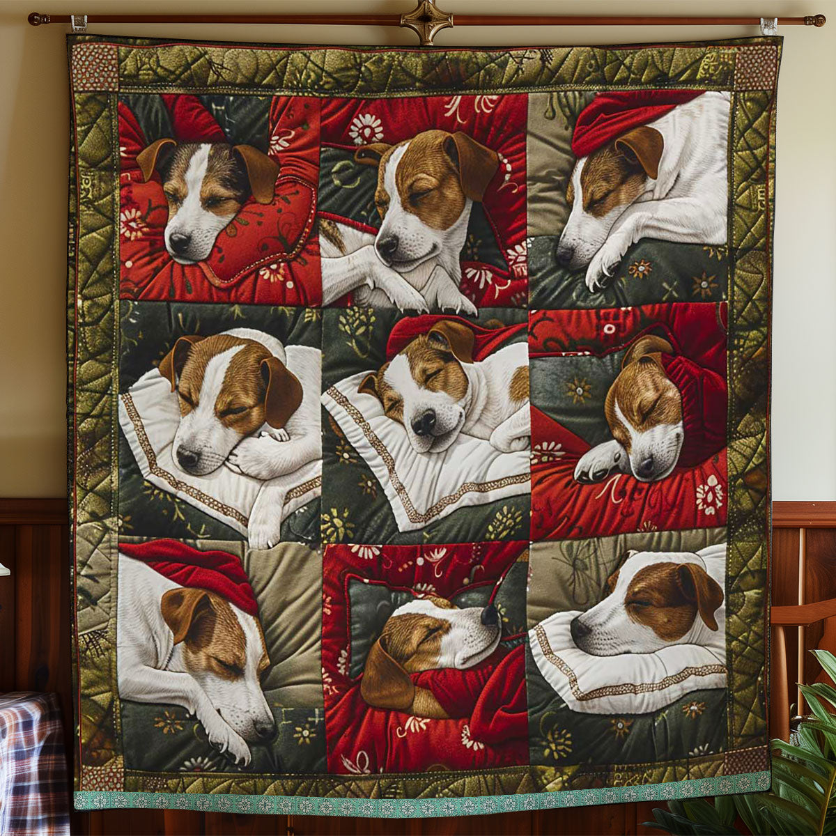 Jack Russell Dreamy Fleece WN12109023CL Quilt