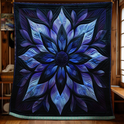 Blue Serene Blossoms WN1309019CL Quilt