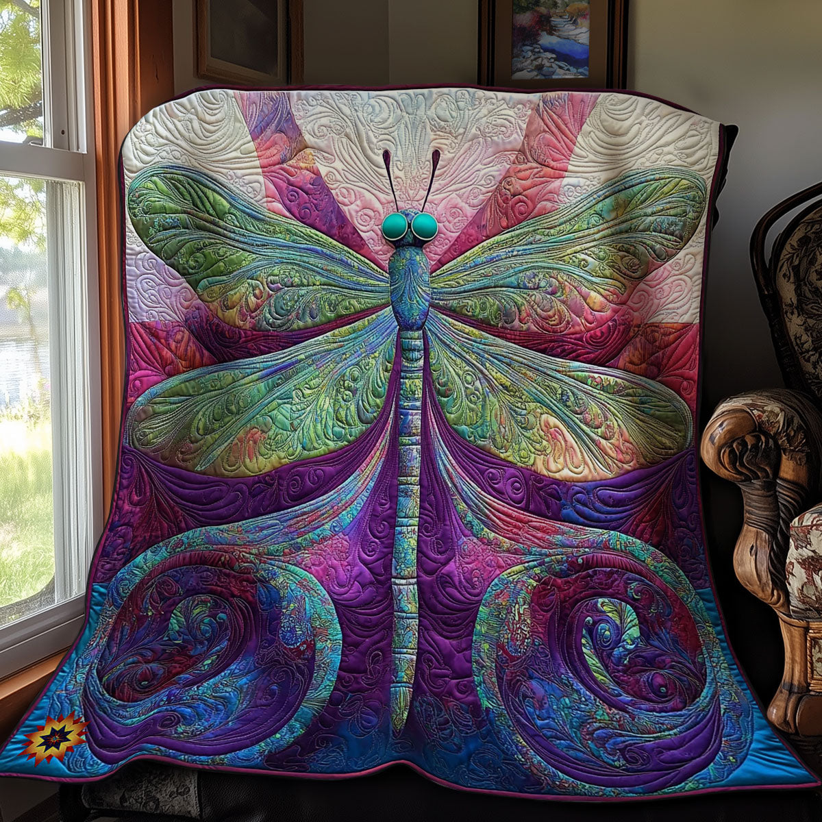Abstract Dragonfly WY0312015CL Quilt