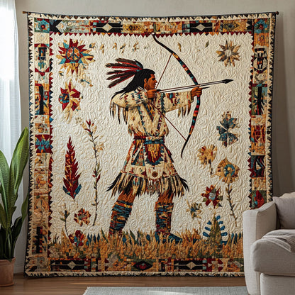 Native American Warrior WJ0712034CL Quilt