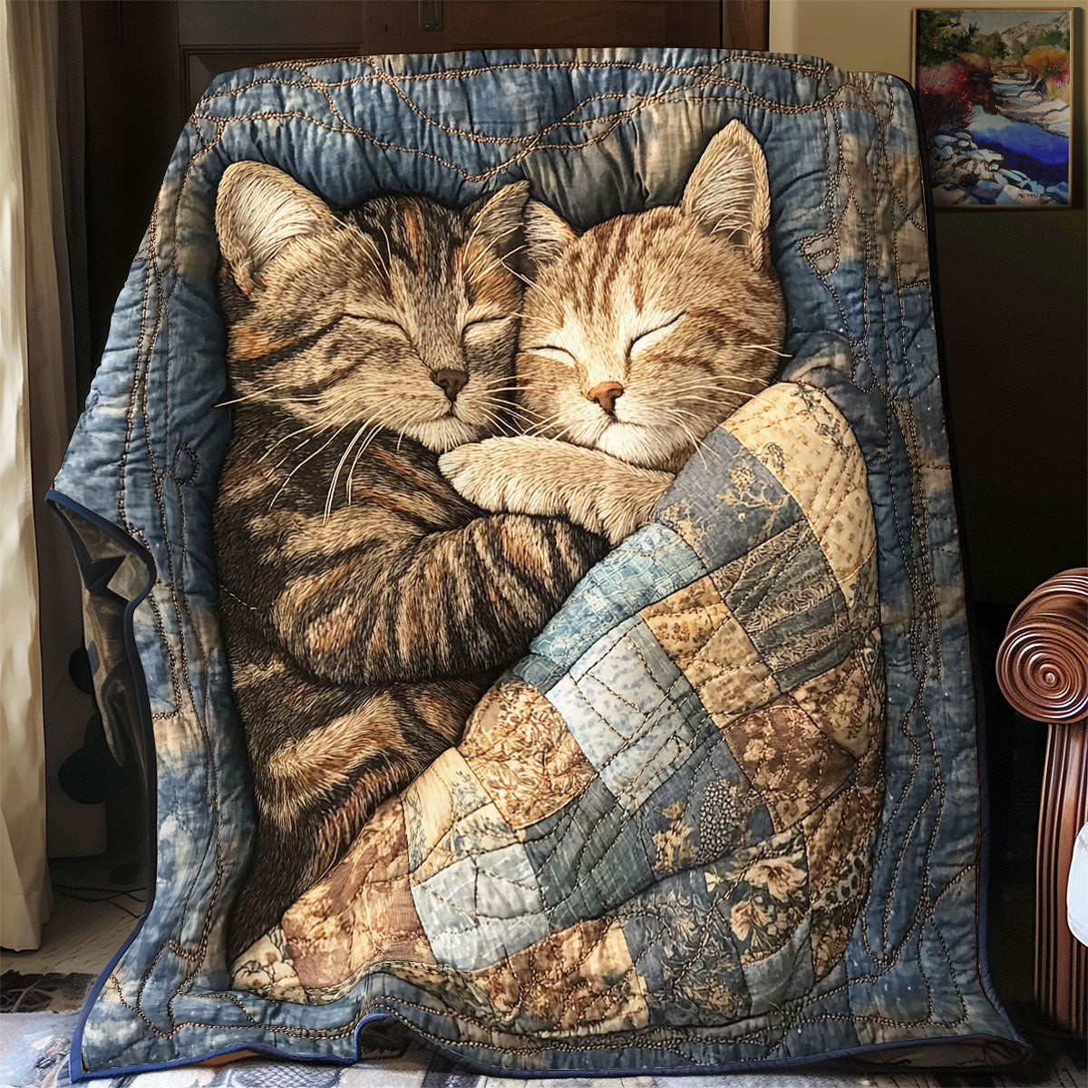 Winter Sleeping Cat WY2702129CL Quilt
