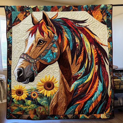 Native American Horse WP2611031CL Quilt