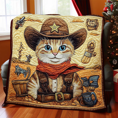 Cowboy Cat WY3110023CL Quilt