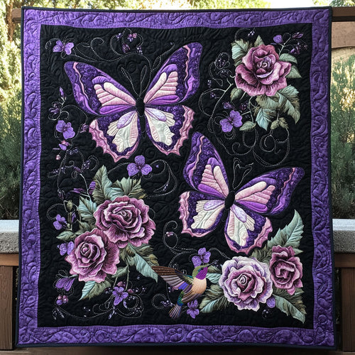Butterfly Flower WX2410003CL Quilt