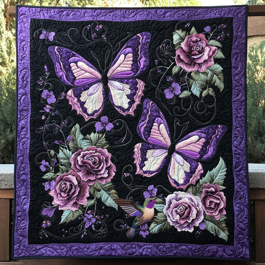 Butterfly Flower WX2410003CL Quilt