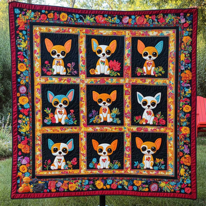 Chihuahua And Marigold Magic WN0910073CL Quilt