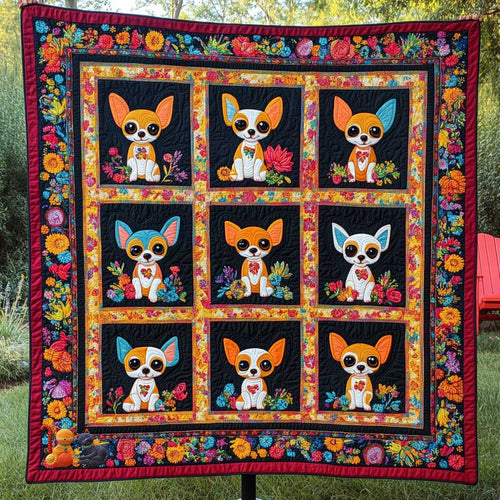 Chihuahua And Marigold Magic WN0910073CL Quilt