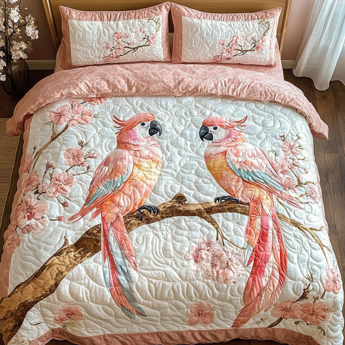 Parrot Pink Love WT1001003CL Duvet Cover Set