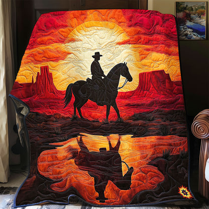 Sunset Cowboy WY0312058CL Quilt