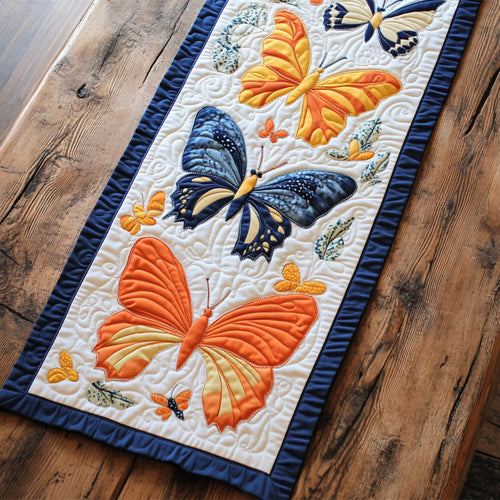 Butterfly Lover WY2802032CL Quilted Table Runner