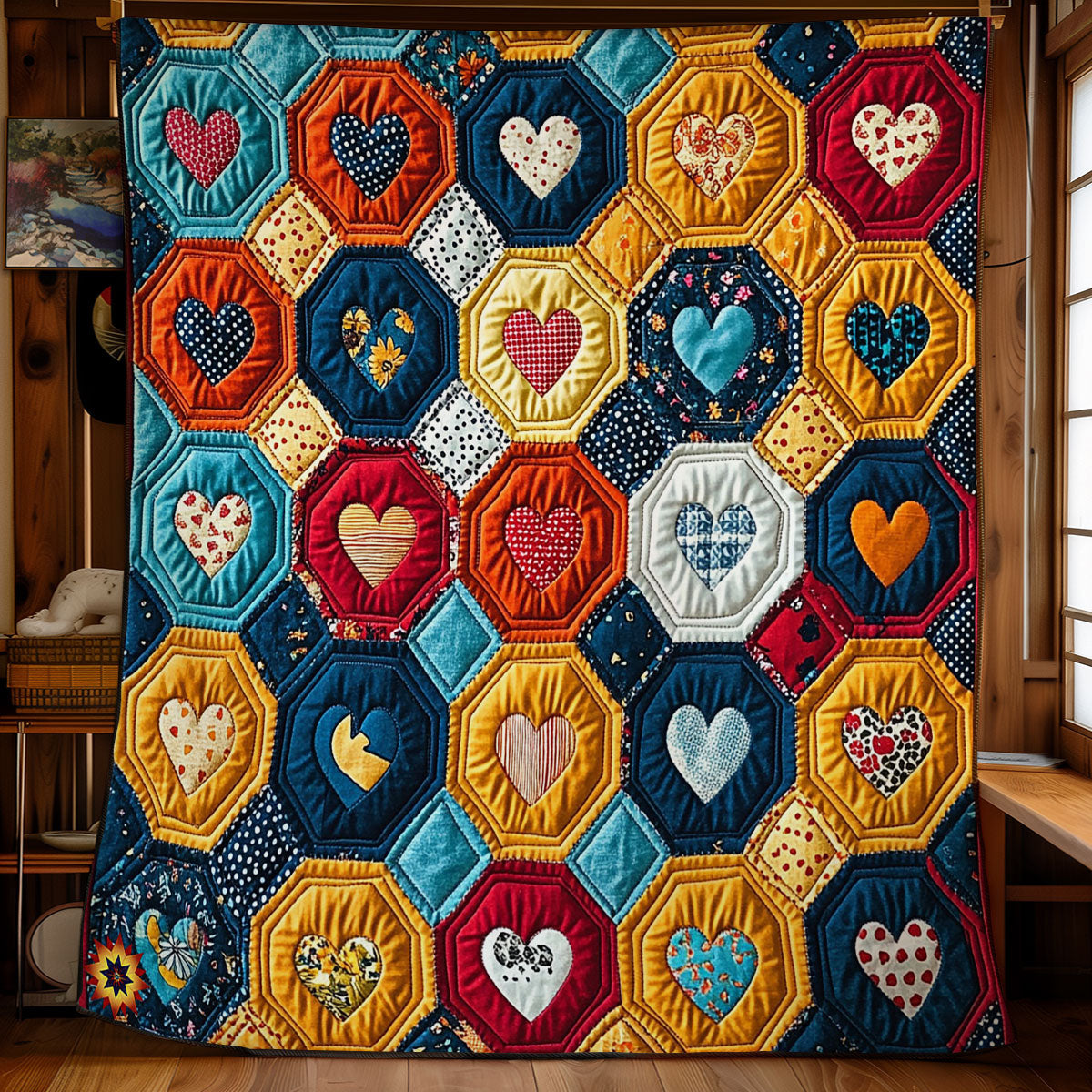 Pathwork Heart WY2911002CL Quilt