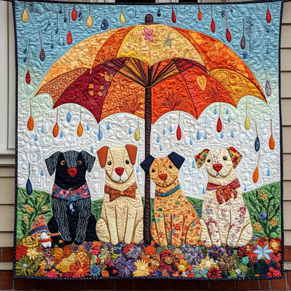 Dog's Colorful Escape WN3009047CL Quilt