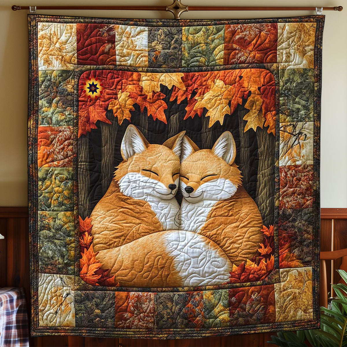Hibernation Fox WP2312028CL Quilt