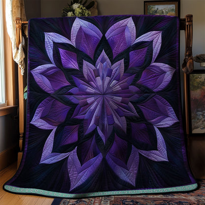 Purple Serenity Blossoms WN1309028CL Quilt