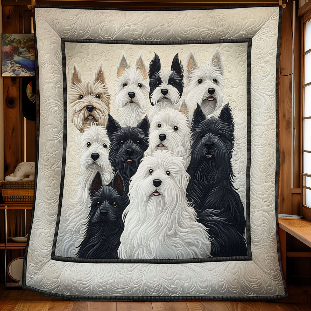 West Highland Terriers WY0801077CL Quilt