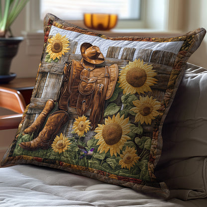 Sunflower Cowboy WY2212060CL Quilt Pillow Case