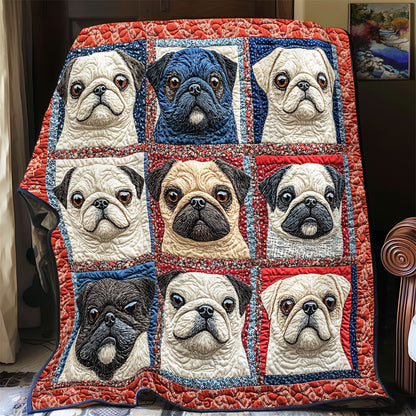 Cute Pug WX3112014CL Quilt