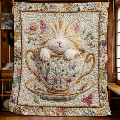 Tea Cup Kitten XB2003009CL Quilt