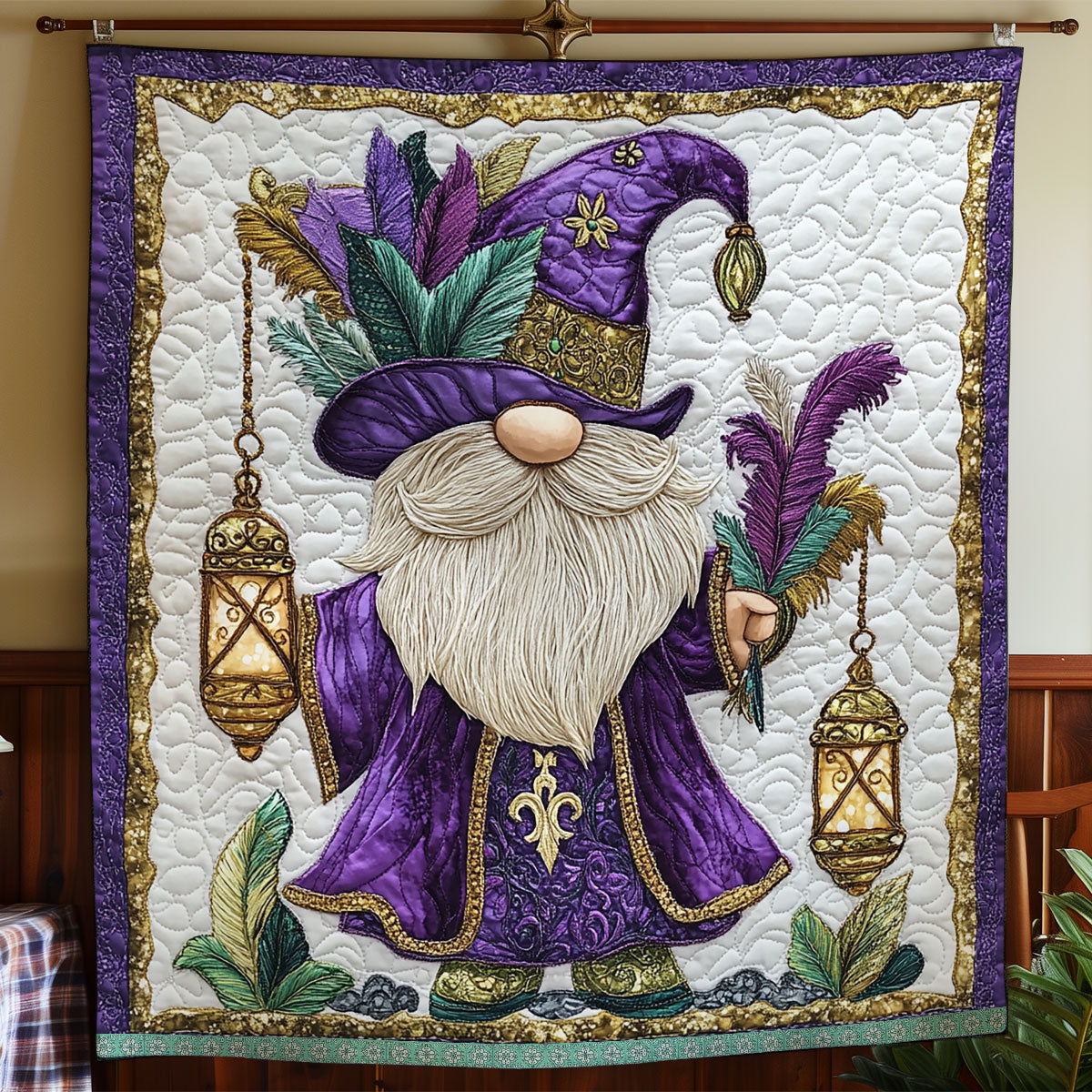 Gnome Purple WX1812018CL Quilt