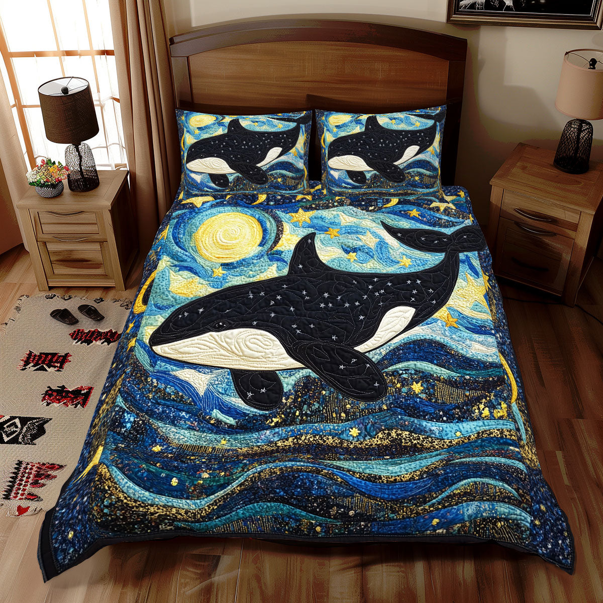 Whale Starry Night WX2112091CL Duvet Cover Set