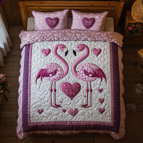 Valentine Of Flamingo WY1801047CL Duvet Cover Set