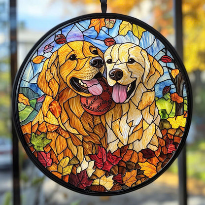 Golden Retriever WU0310022CL Suncatcher