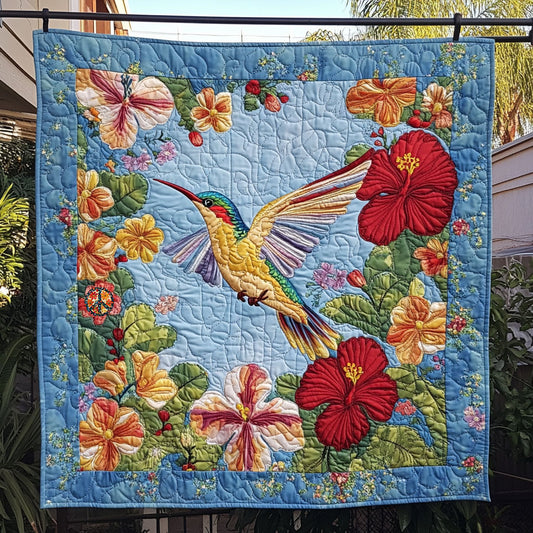 Hummingbird Hibiscus WT1010010CL Quilt
