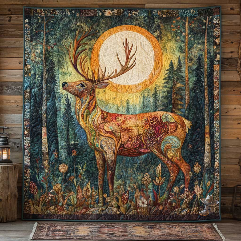 Deer Of Seasons WN2011075CL Quilt