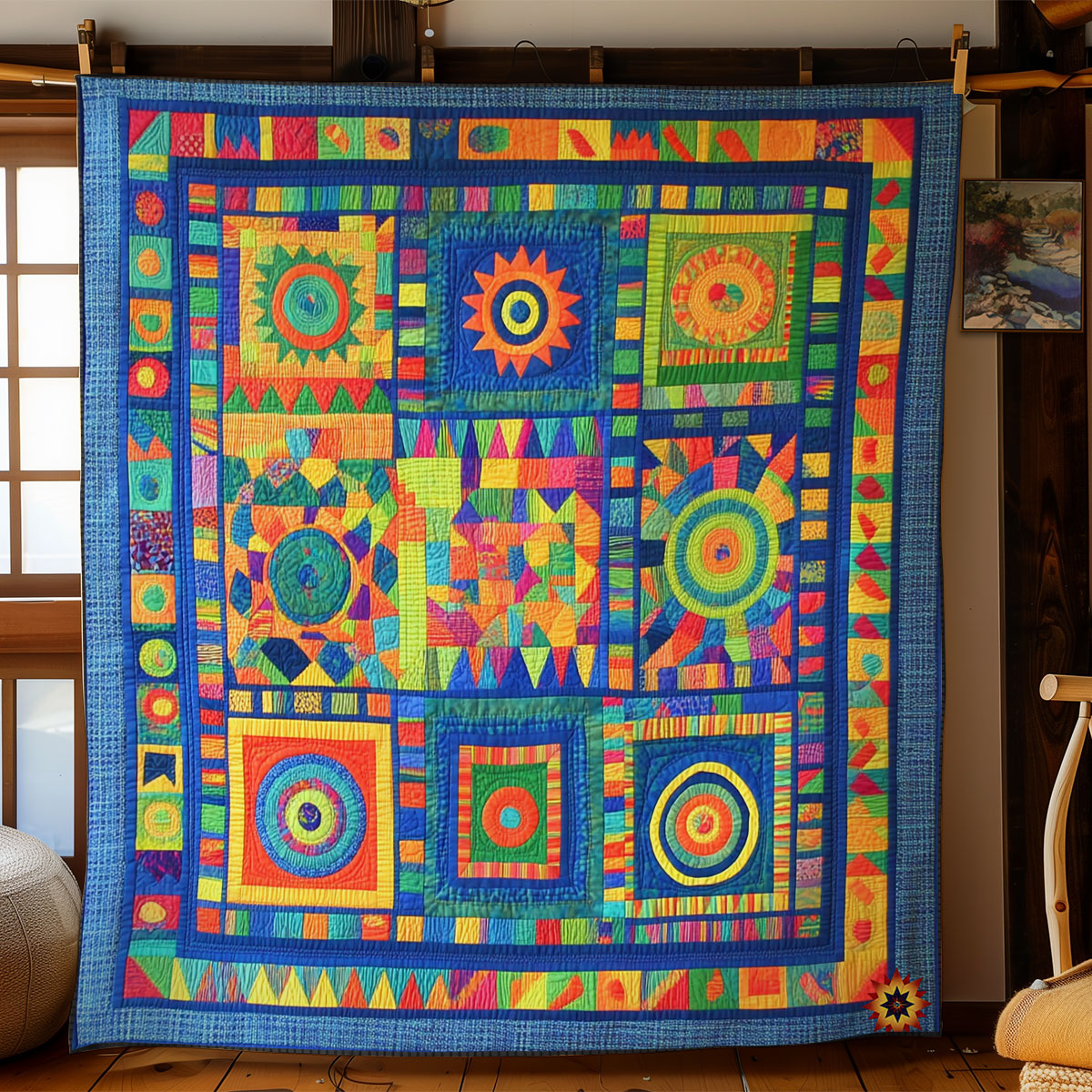 Colorful Trigger Pattern WY1211009CL Quilt