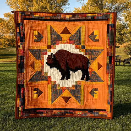 Native American Bison WJ3009009CL Quilt