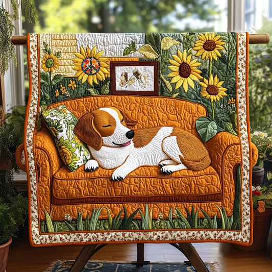 Dog Sunshine Rest WN0310063CL Quilt