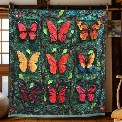 Colorful Butterfly WP0711006CL Quilt