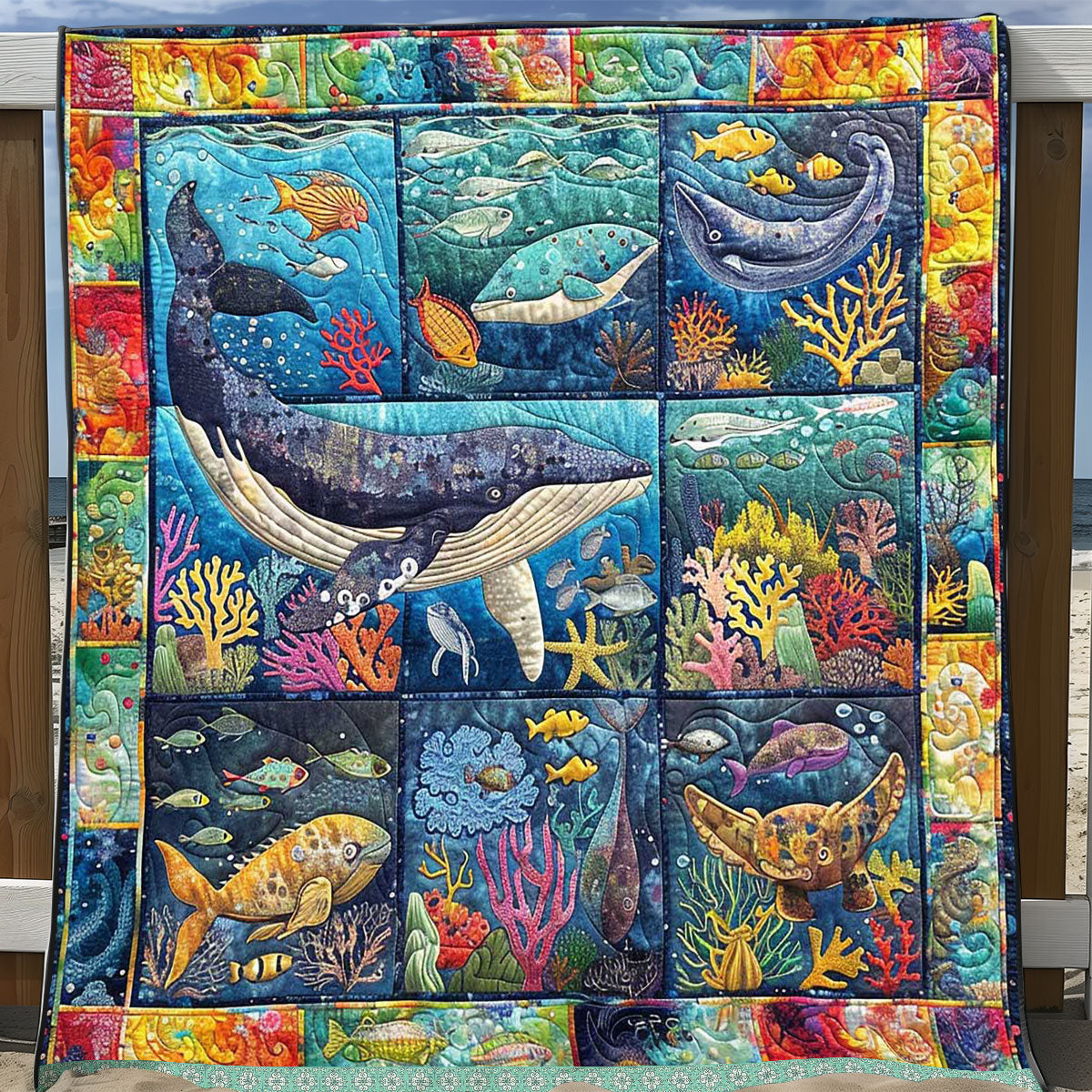 Whale Neighborhood WP0509052CL Quilt